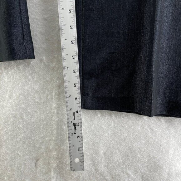 Roz & Ali Pants Women's Sz 18 Black Straight Leg High-Rise Pockets Stretch - Picture 5 of 12